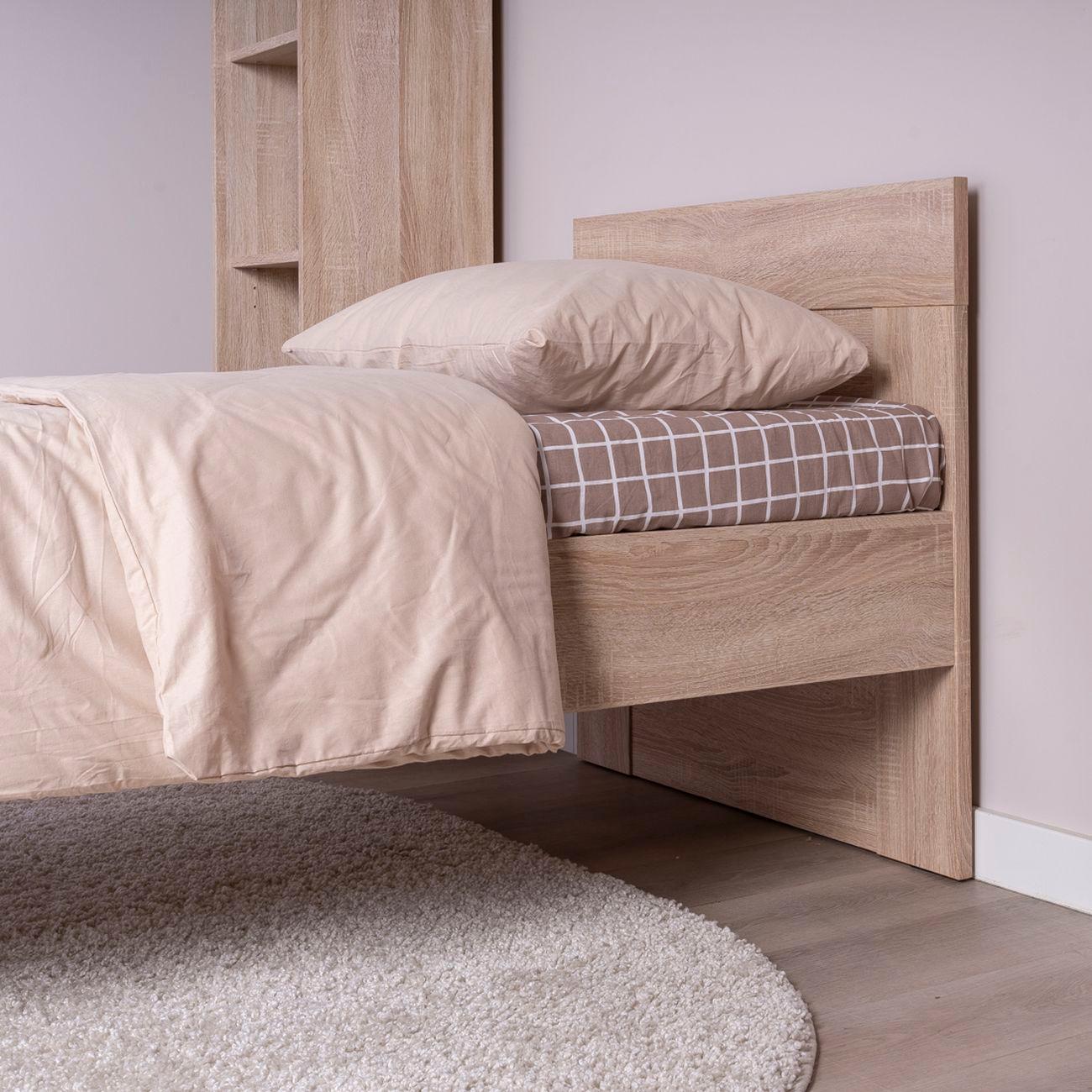 Кровать Гуд Лакк Сириус одинарная 80х200 дуб сонома 2.02.04.570.3