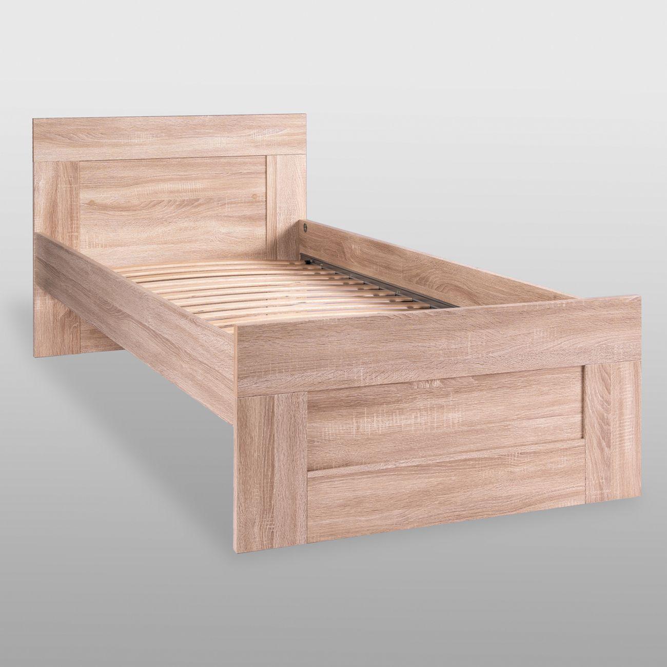 Кровать Гуд Лакк Сириус одинарная 80х200 дуб сонома 2.02.04.570.3