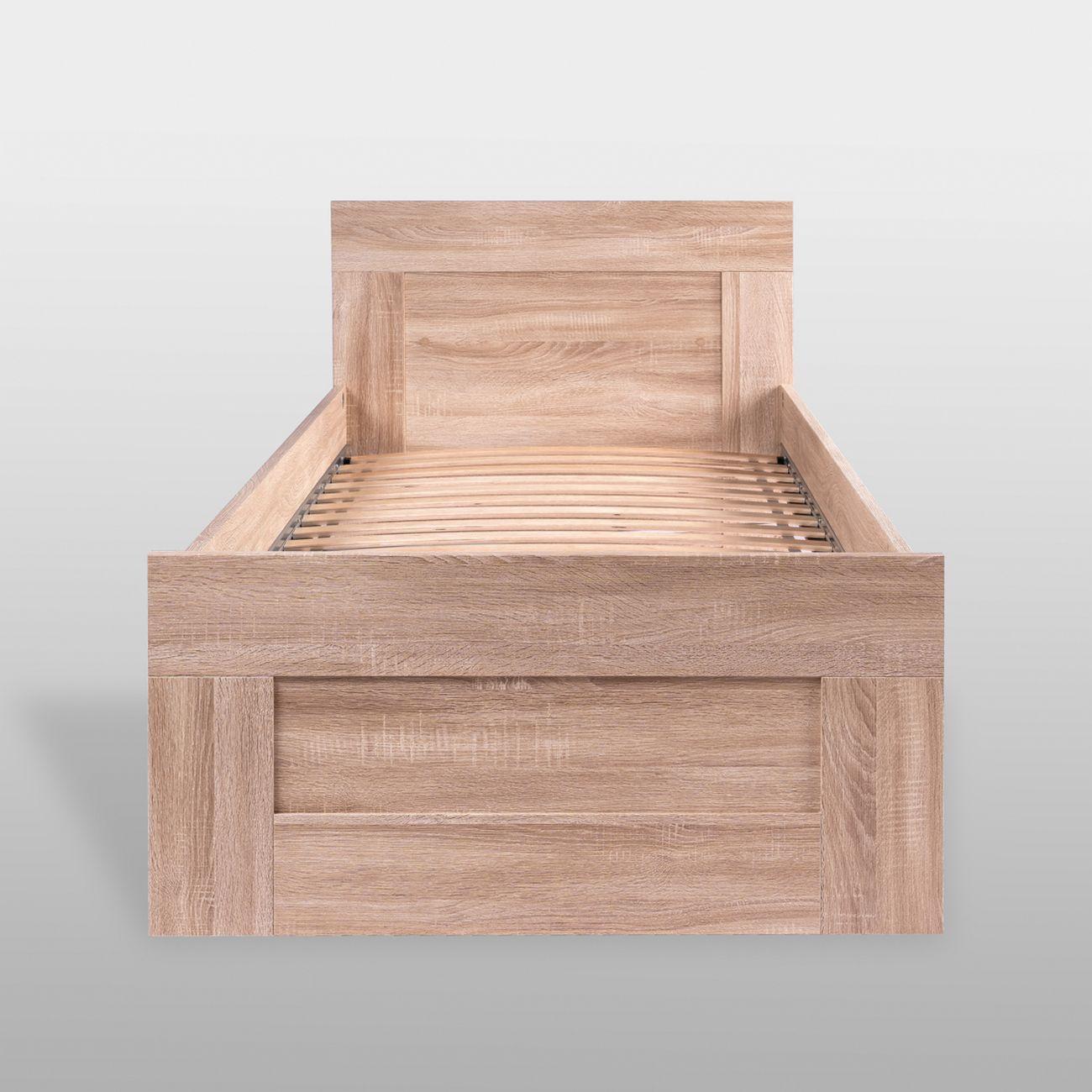 Кровать Гуд Лакк Сириус одинарная 80х200 дуб сонома 2.02.04.570.3