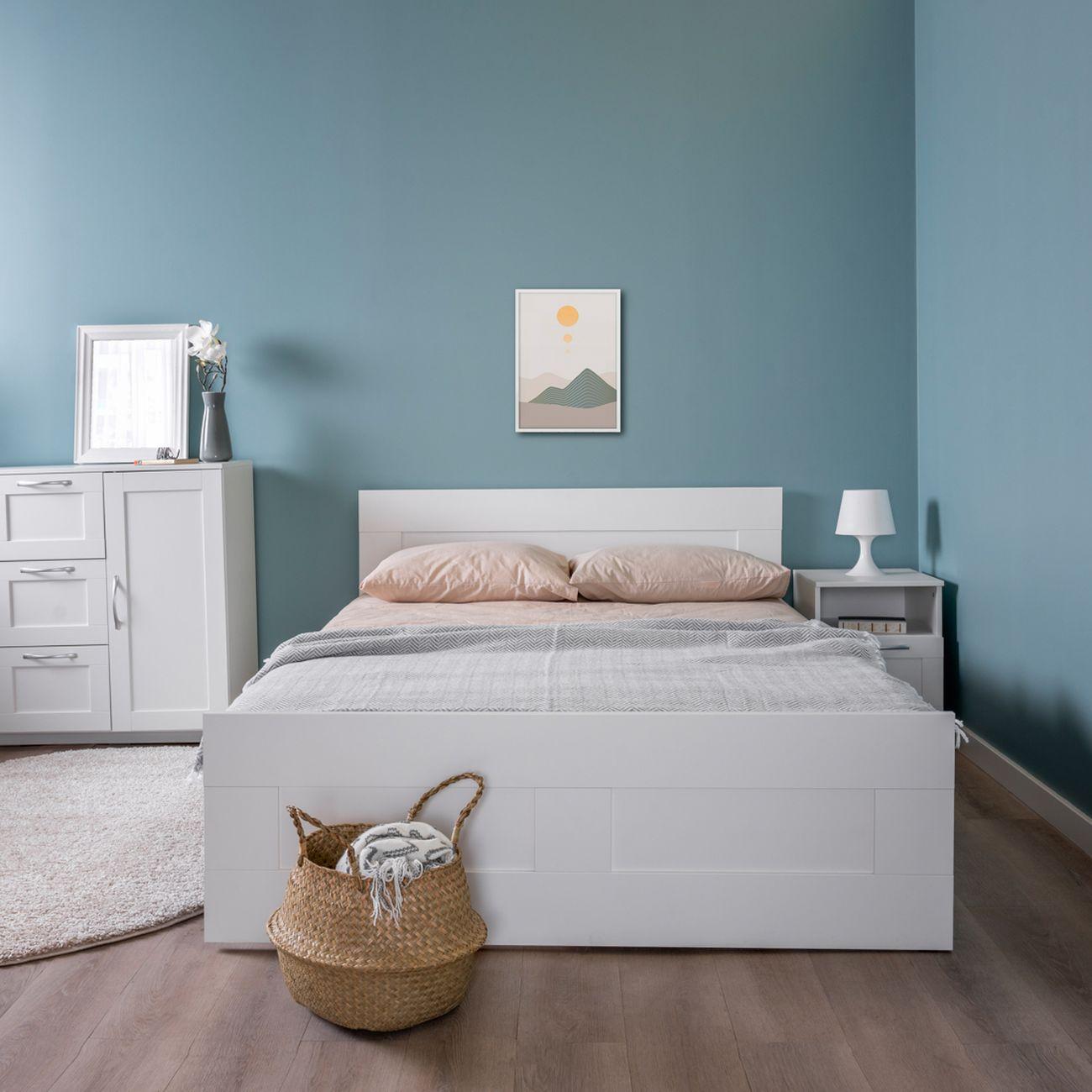 Кровать Гуд Лакк Сириус двойная 140х200 белый 2.02.04.600.1