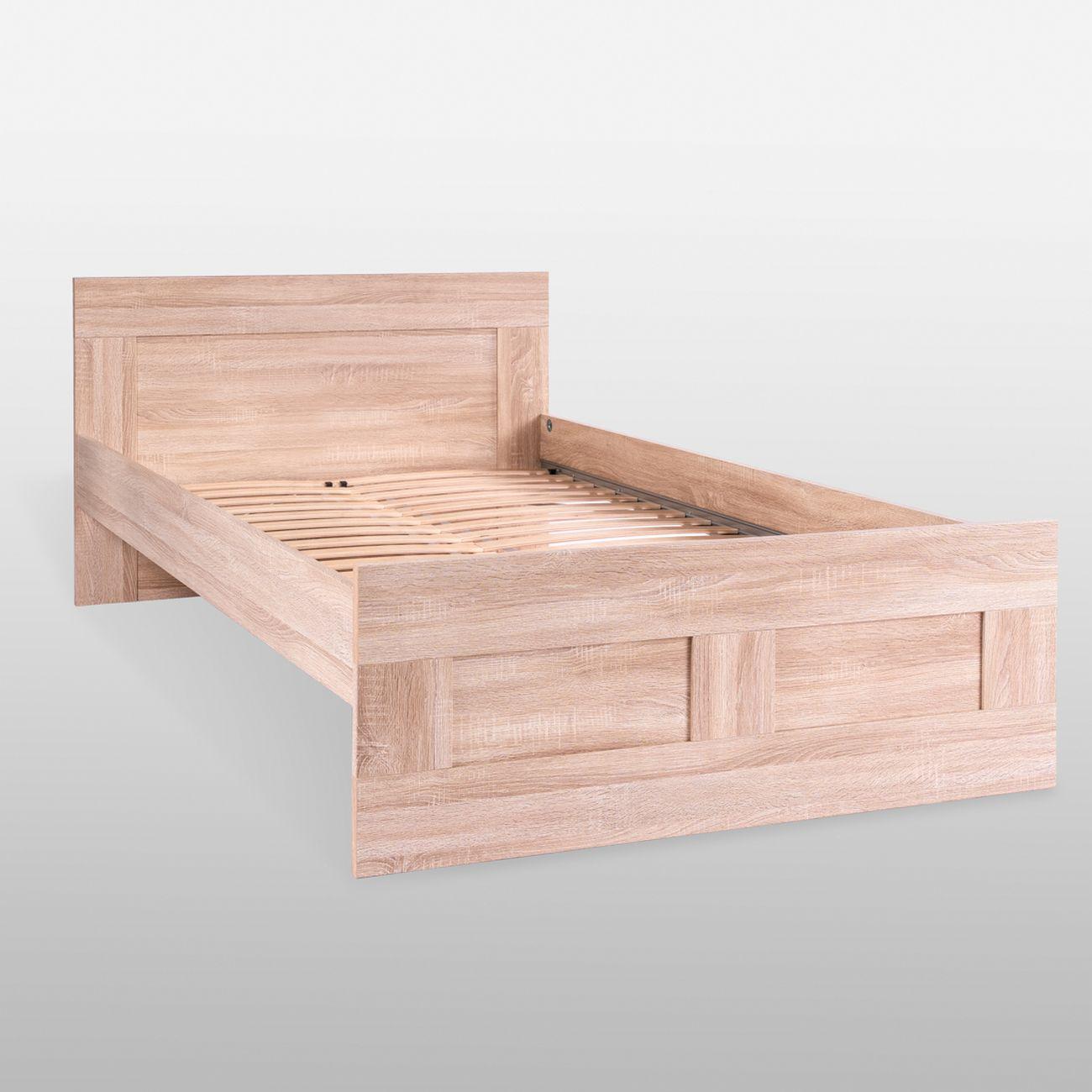 Кровать Гуд Лакк Сириус двойная 140х200 дуб сонома 2.02.04.600.3