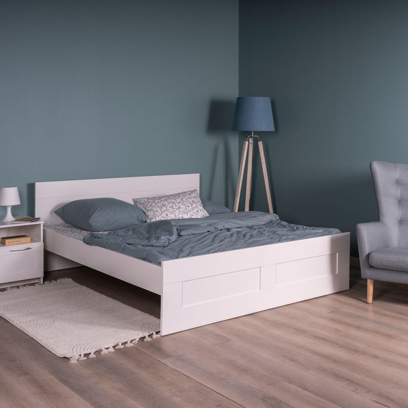 Кровать Гуд Лакк Сириус двойная 180х200 белый 2.02.04.620.1