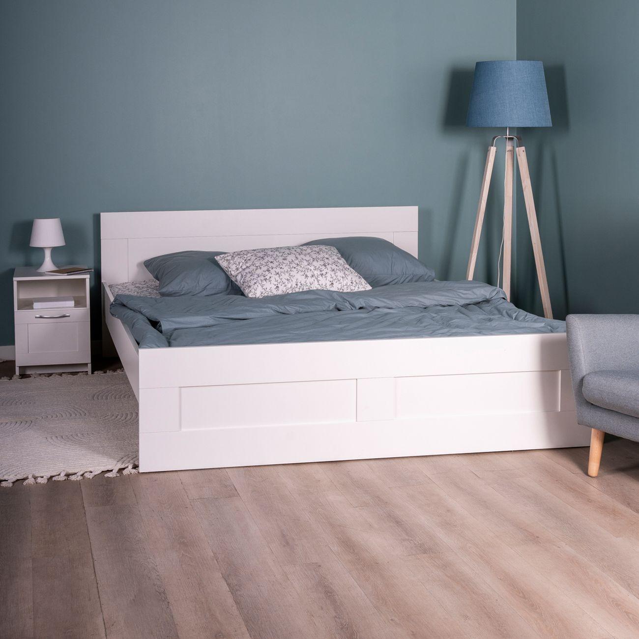 Кровать Гуд Лакк Сириус двойная 180х200 белый 2.02.04.620.1