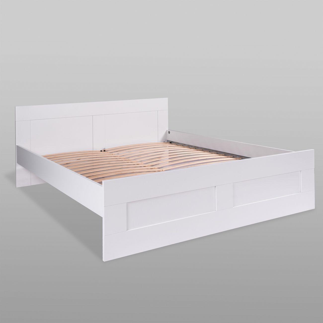 Кровать Гуд Лакк Сириус двойная 180х200 белый 2.02.04.620.1