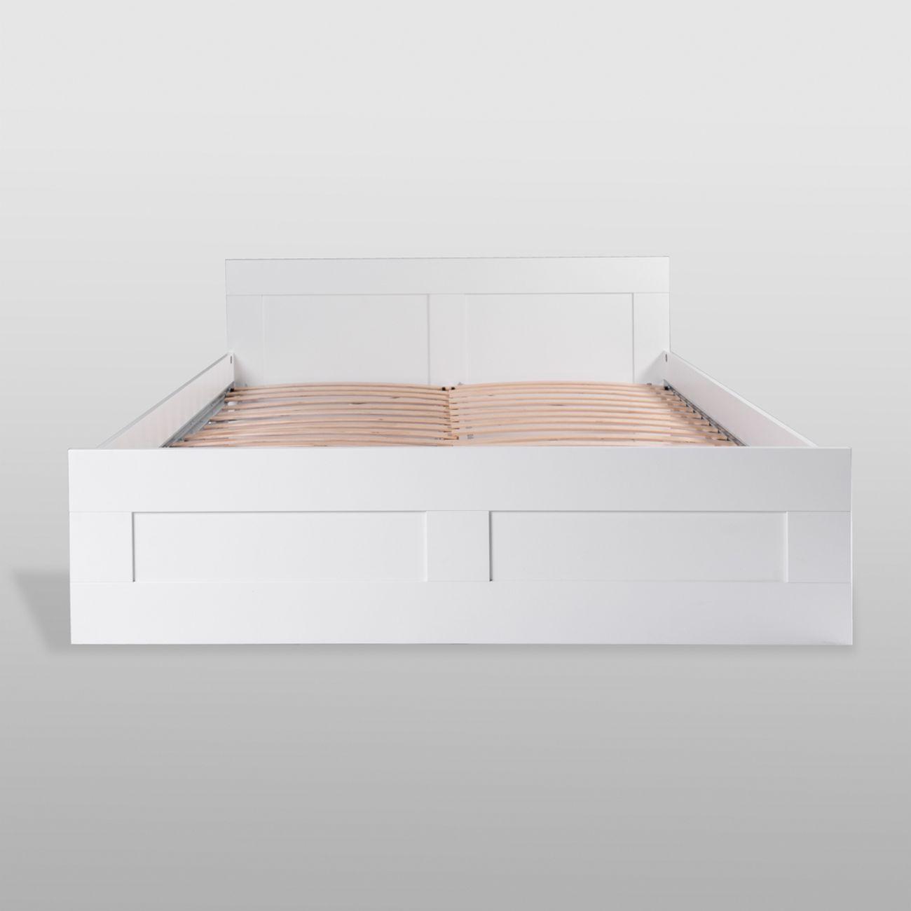 Кровать Гуд Лакк Сириус двойная 180х200 белый 2.02.04.620.1