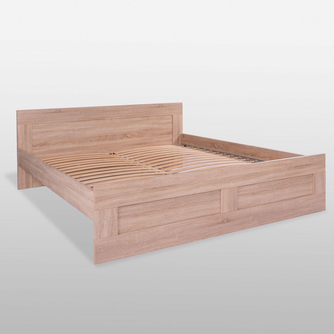 Кровать Гуд Лакк Сириус двойная 180х200 дуб сонома 2.02.04.620.3