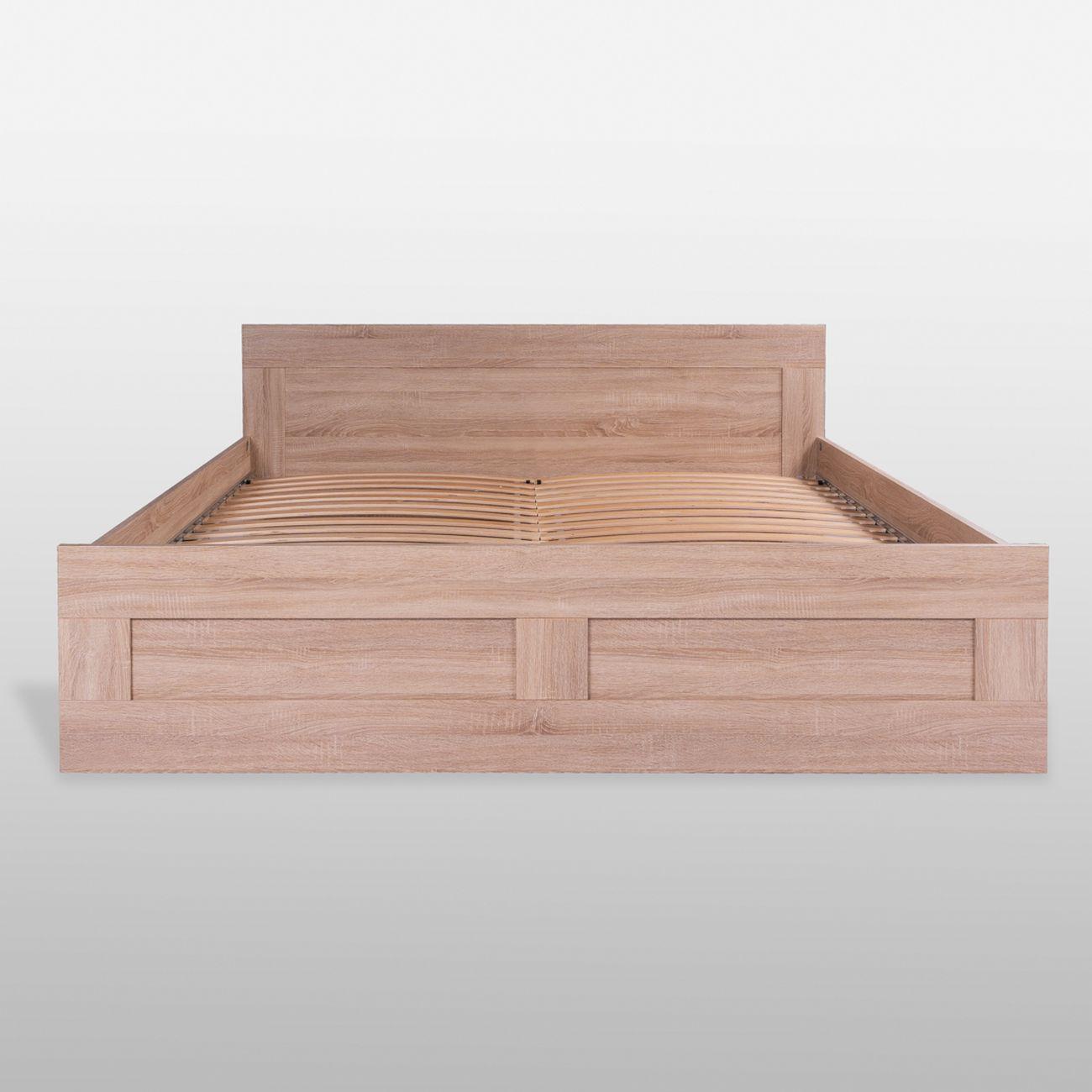 Кровать Гуд Лакк Сириус двойная 180х200 дуб сонома 2.02.04.620.3