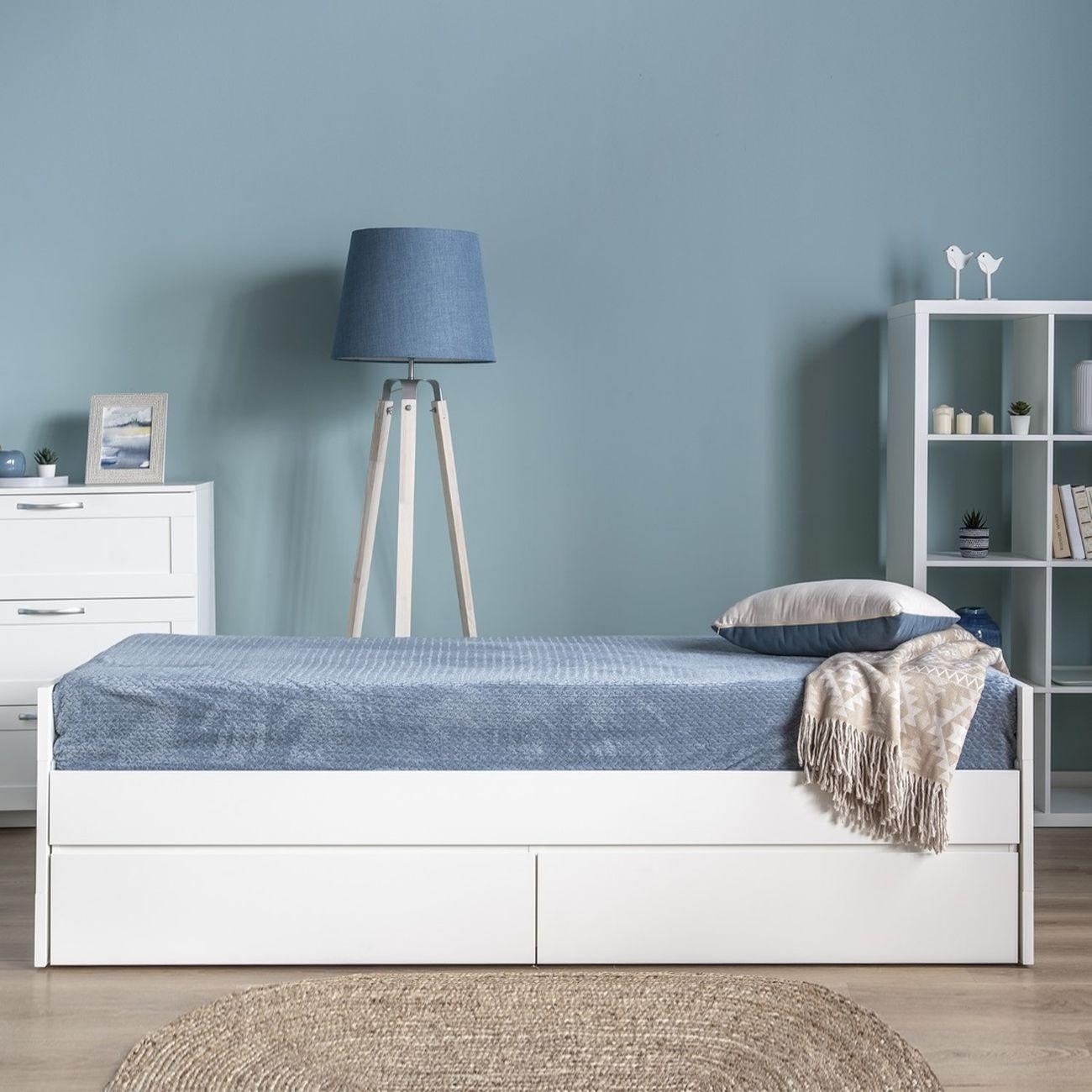 Кровать Гуд Лакк Сириус раздвижная 90х200 белый 2.02.08.450.1