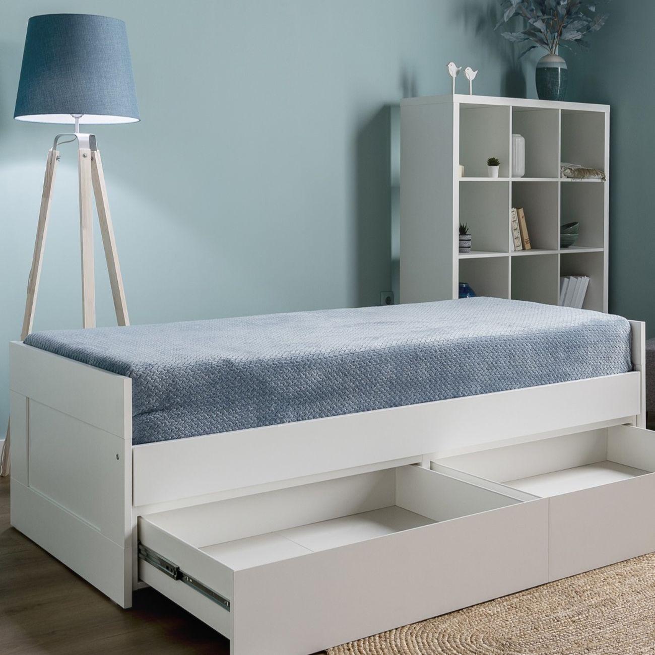 Кровать Гуд Лакк Сириус раздвижная 90х200 белый 2.02.08.450.1