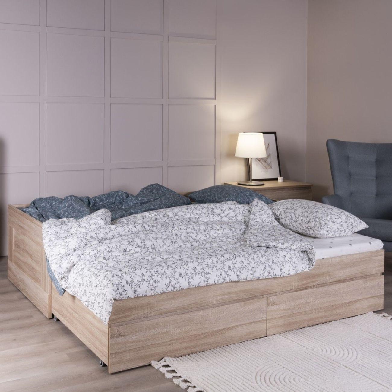 Кровать Гуд Лакк Сириус раздвижная 90х200 дуб сонома 2.02.08.450.3