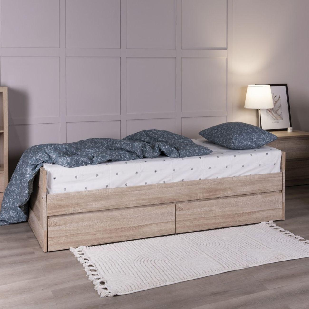 Кровать Гуд Лакк Сириус раздвижная 90х200 дуб сонома 2.02.08.450.3