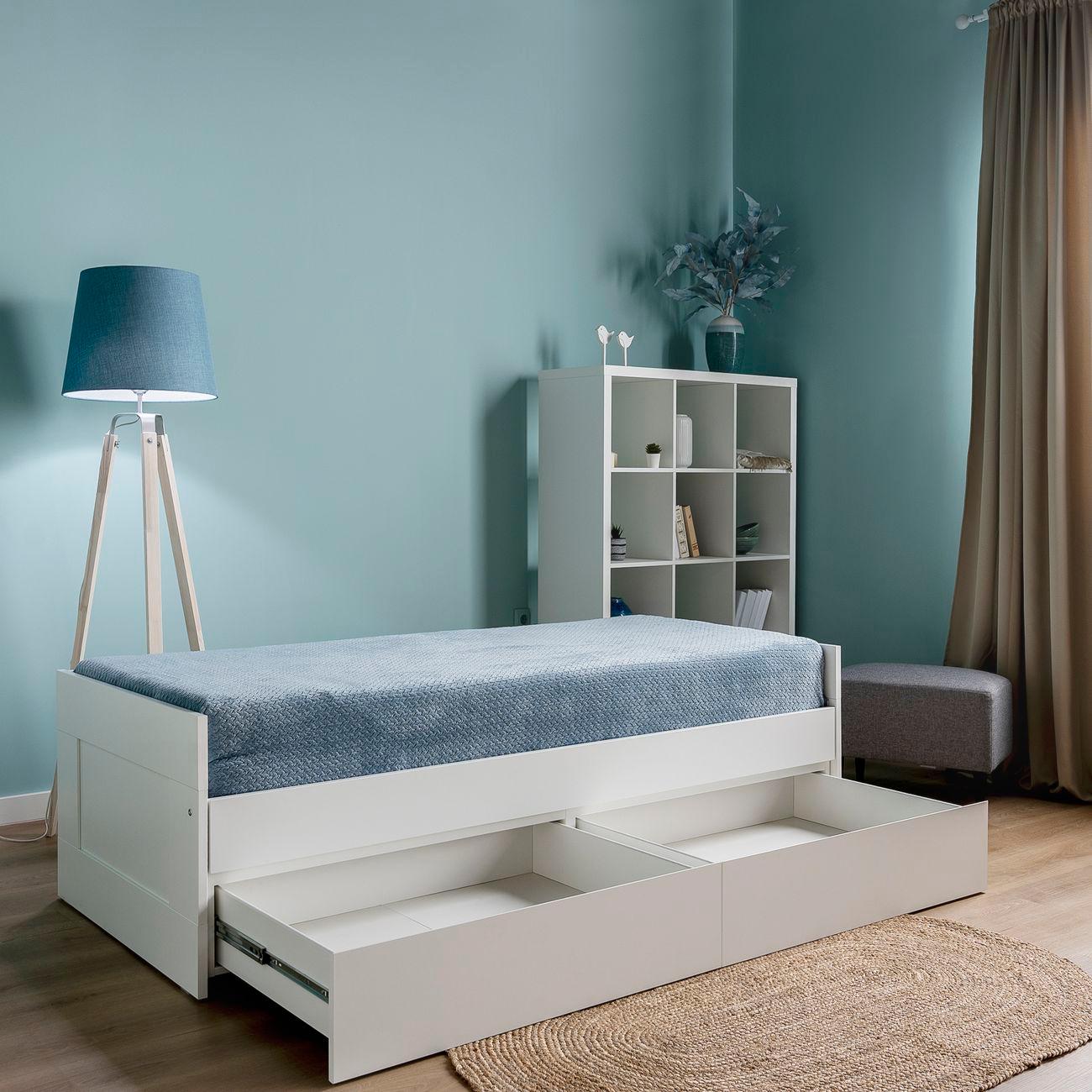 Кровать Гуд Лакк Сириус раздвижная 80х200 белый 2.02.08.460.1