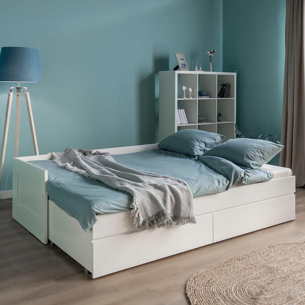 Кровать Гуд Лакк Сириус раздвижная 80х200 белый 2.02.08.460.1