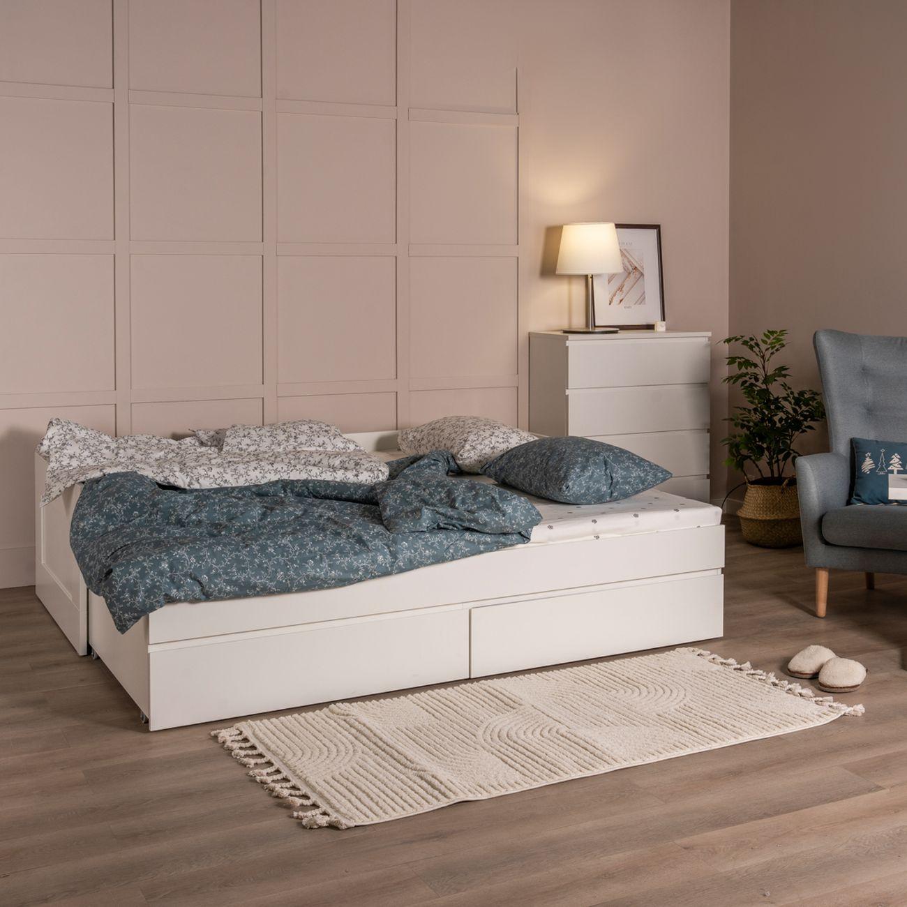 Кровать Гуд Лакк Сириус раздвижная 80х200 белый 2.02.08.460.1