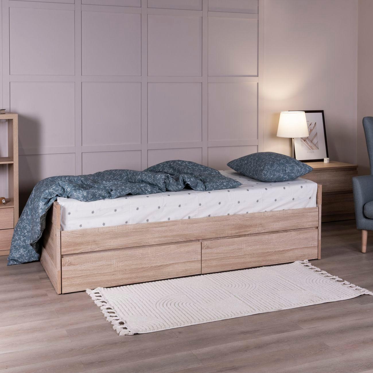 Кровать Гуд Лакк Сириус раздвижная 80х200 дуб сонома 2.02.08.460.3