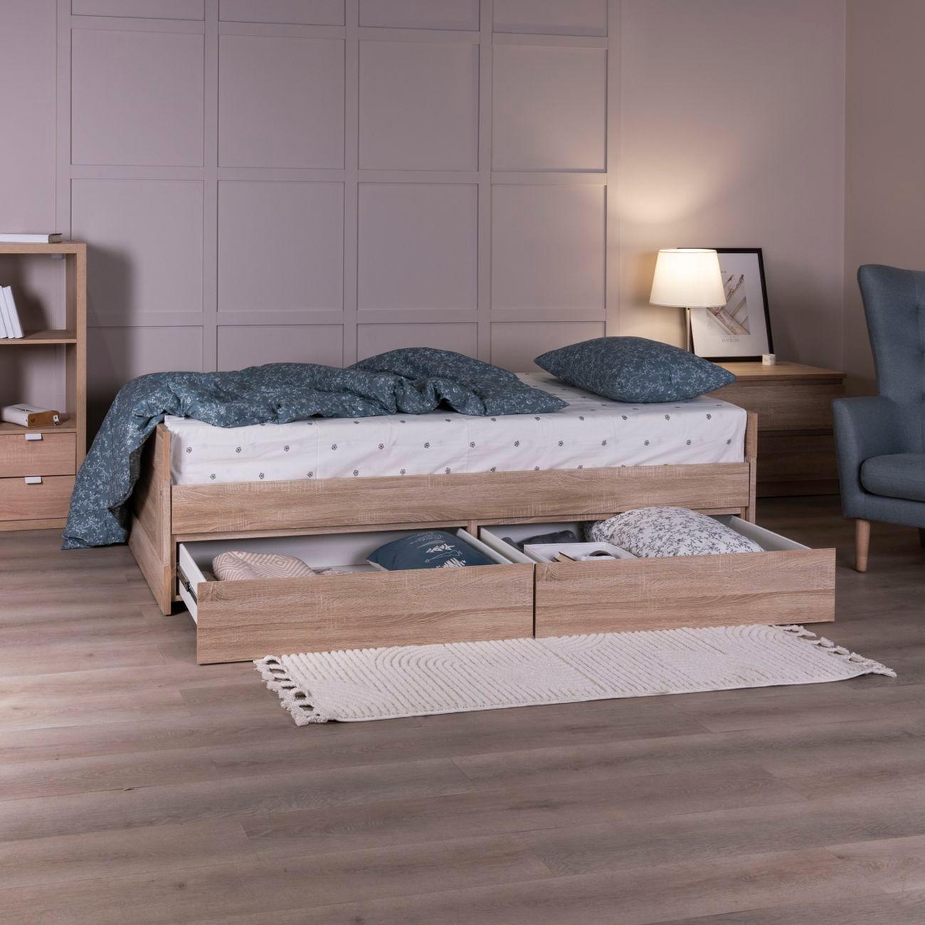 Кровать Гуд Лакк Сириус раздвижная 80х200 дуб сонома 2.02.08.460.3