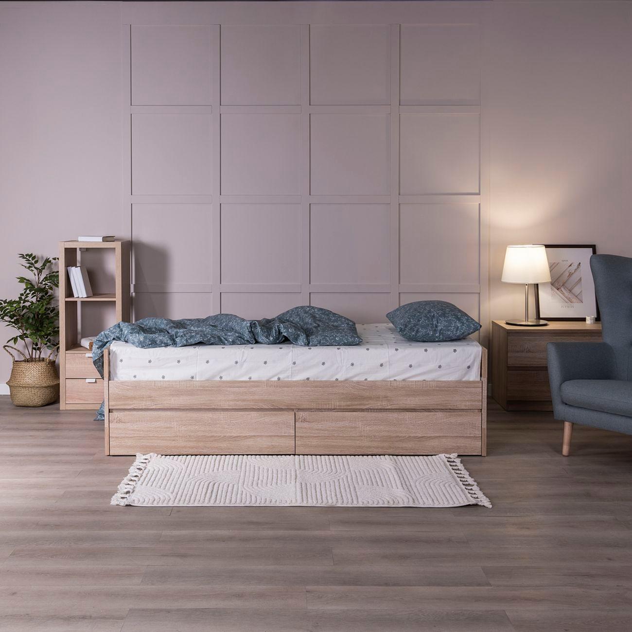 Кровать Гуд Лакк Сириус раздвижная 80х200 дуб сонома 2.02.08.460.3