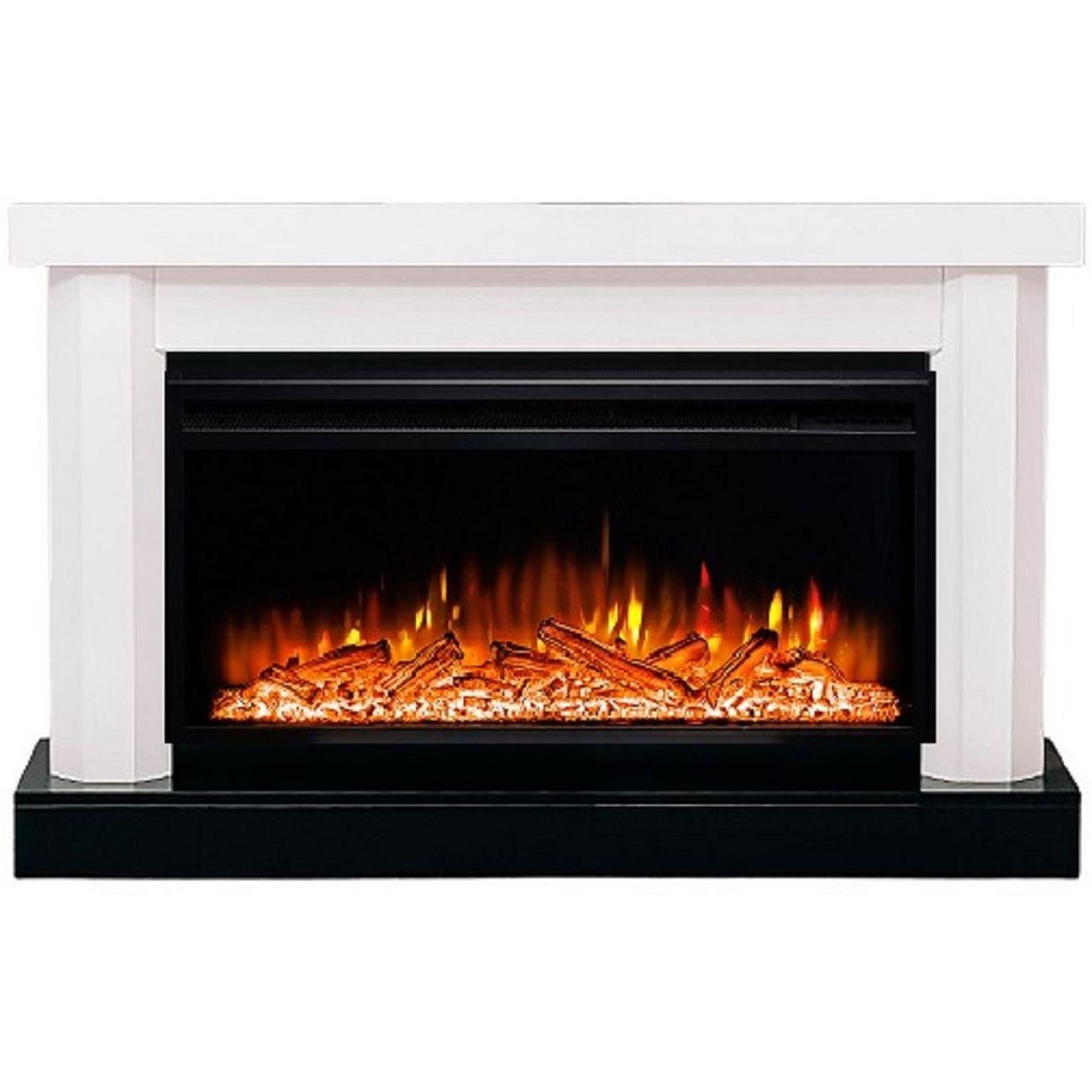 Электрокамин ELEKAM Nelson с очагом Pulsar 38 белый с черным