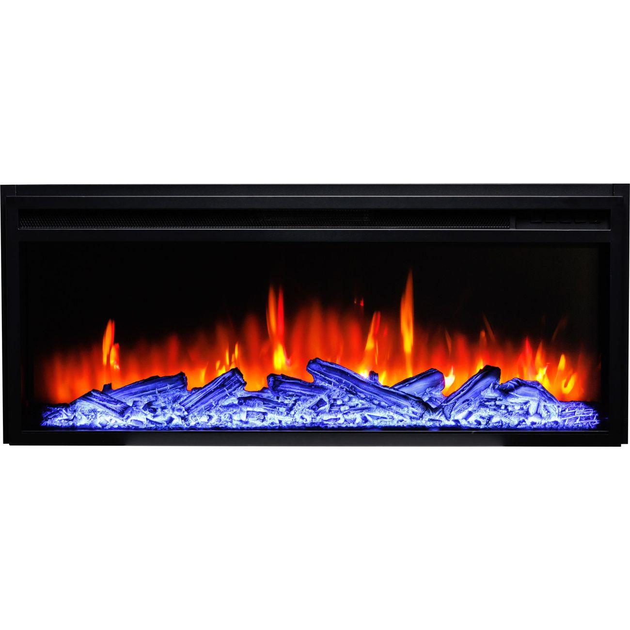 Электрокамин ELEKAM Nelson с очагом Pulsar 38 белый с черным