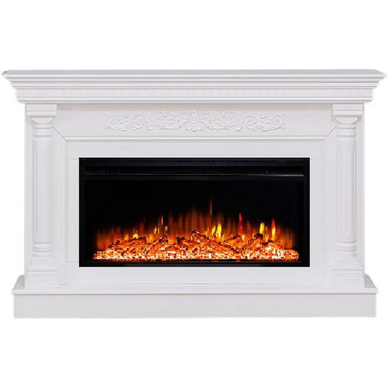 Электрокамин ELEKAM Sicilia с очагом Pulsar 38 белый