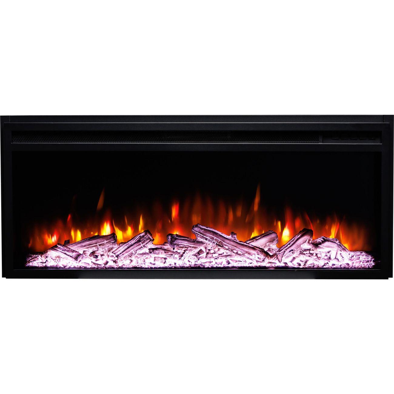 Электрокамин ELEKAM Midl с очагом Pulsar 38 белый с черным