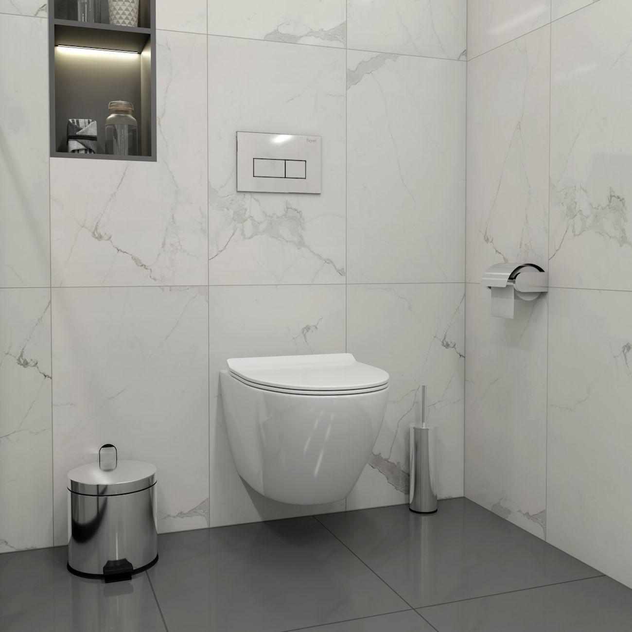 Комплекты для монтажа унитаза Teymi Lina PP Vortex кнопка хром F16448