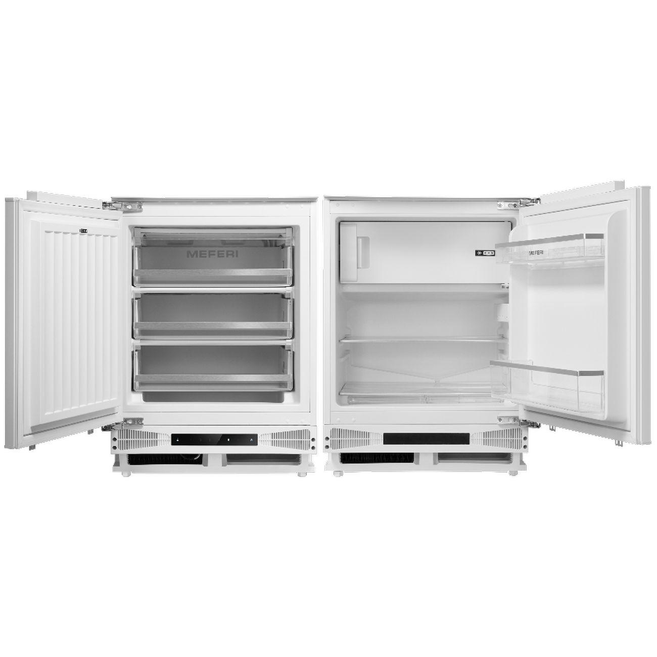 Комплект Встраиваемый холод.+Встр.морозильник MEFERI MS82 SIDE BY SIDE легкий светлый