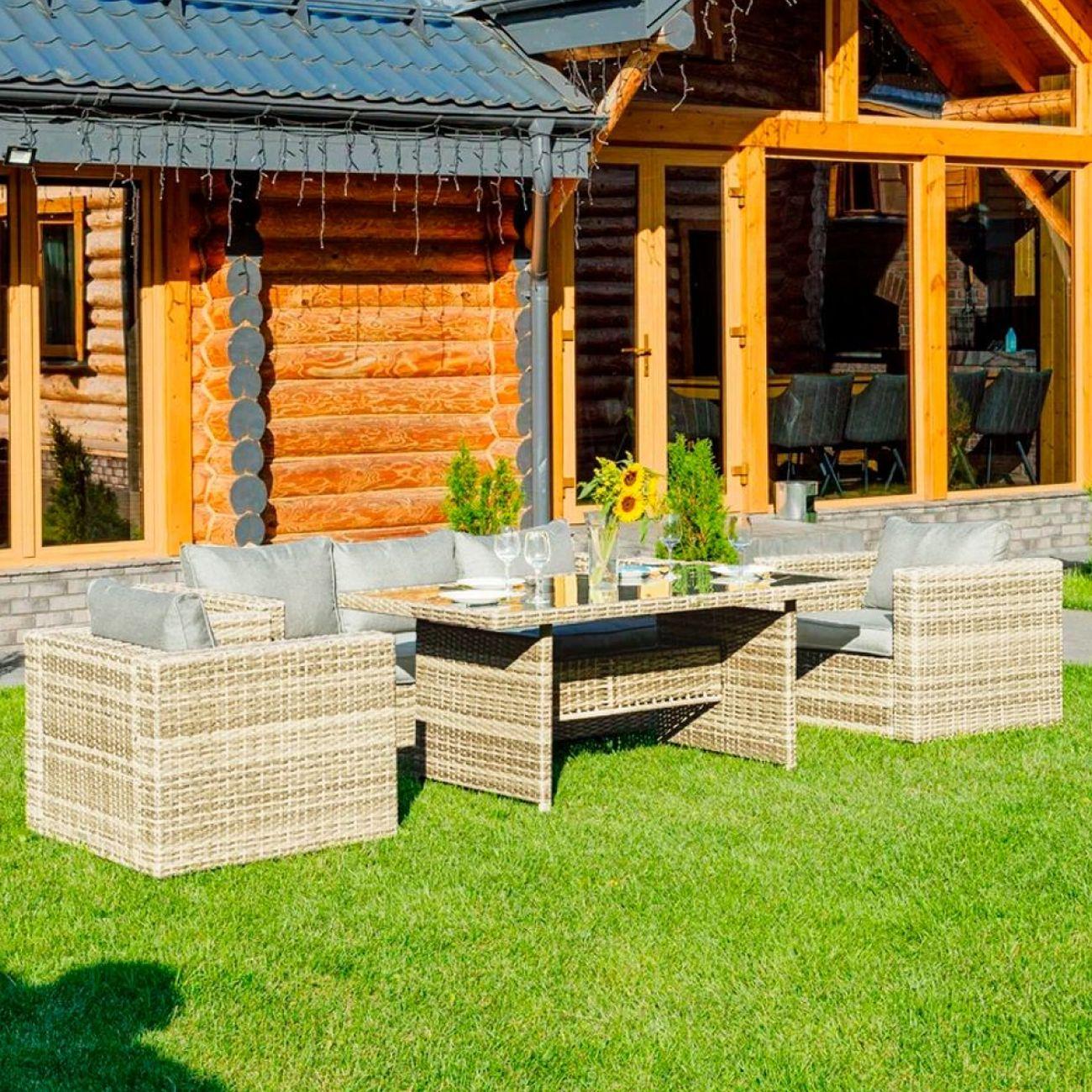 Комплект садовой мебели Royal Family KARL с обеденным столом, бежевый (599-21-21)