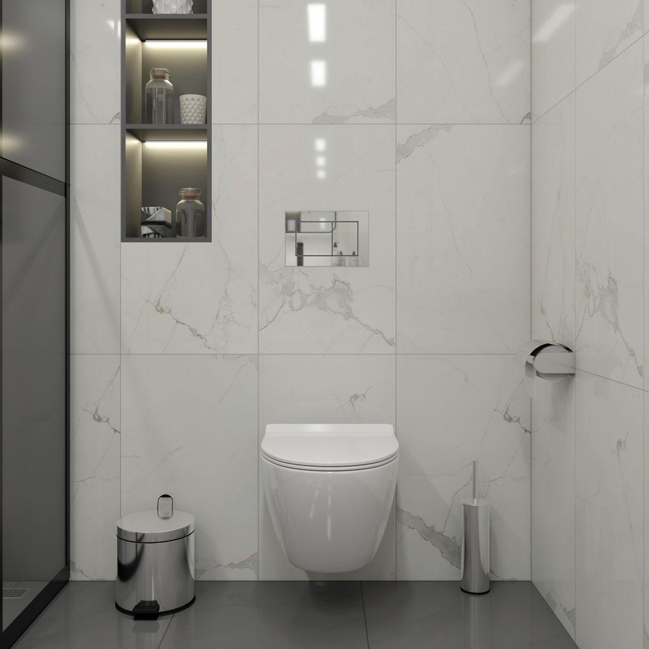 Комплекты для монтажа унитаза Teymi Lina PP Vortex кнопка хром F16460