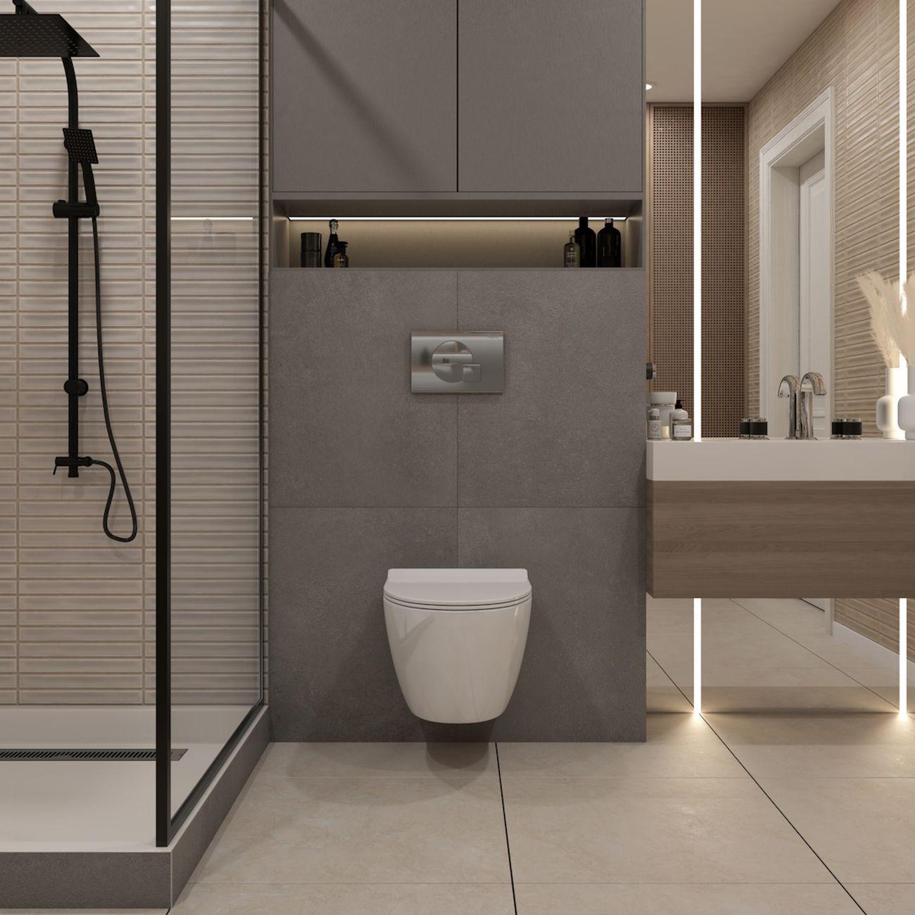 Комплекты для монтажа унитаза Teymi Lina PP Vortex кнопка хром F16515