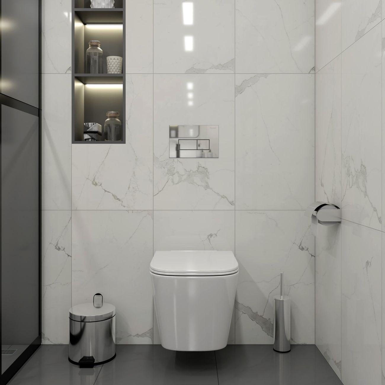 Комплекты для монтажа унитаза Teymi Helmi PP Vortex кнопка хром F16520