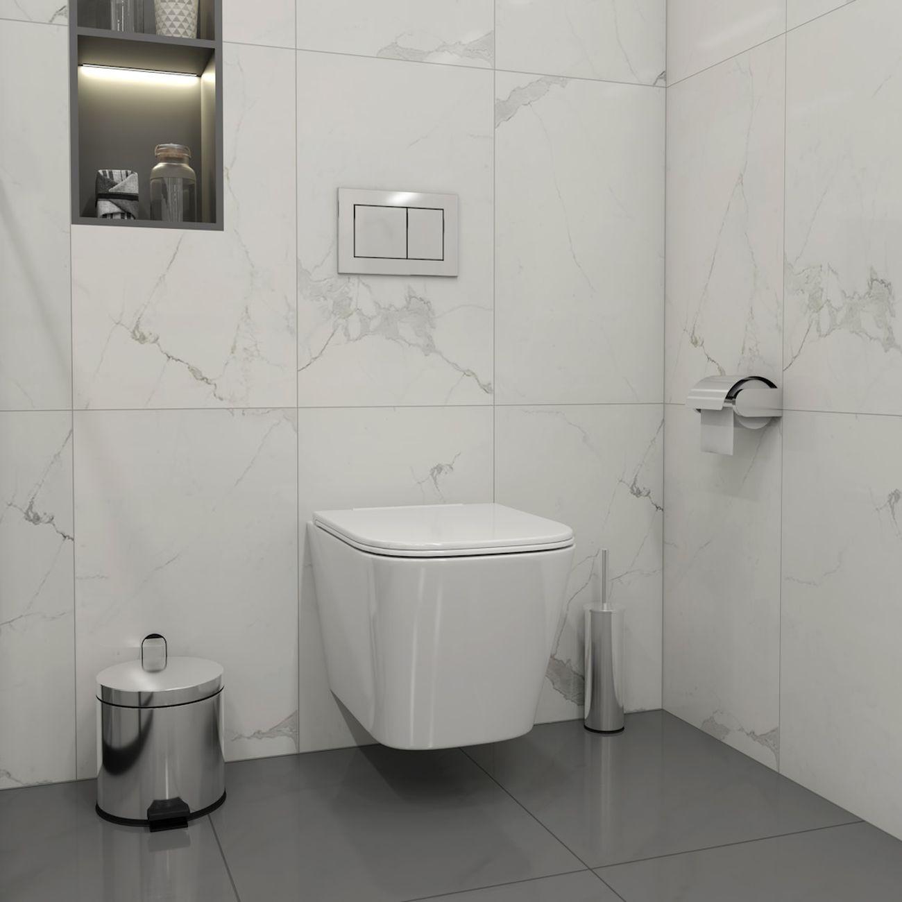 Комплекты для монтажа унитаза Teymi Helmi PP Vortex кнопка хром F16556