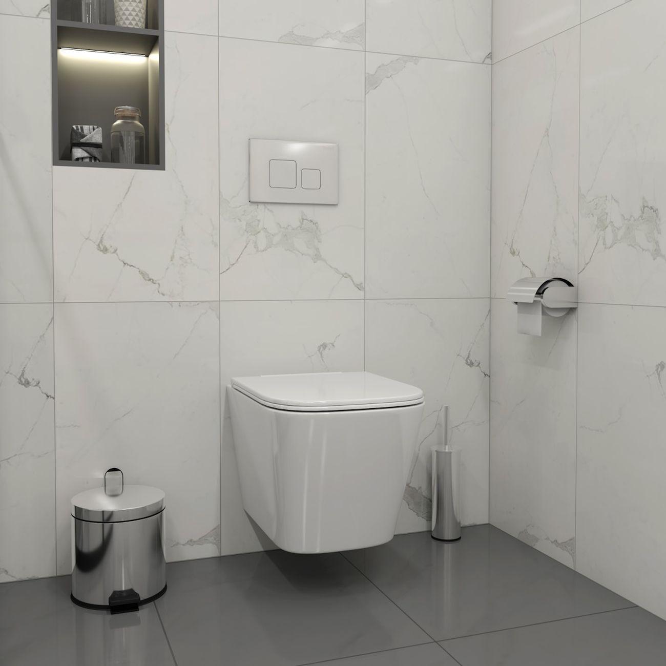 Комплекты для монтажа унитаза Teymi Helmi PP Vortex кнопка хром F16560