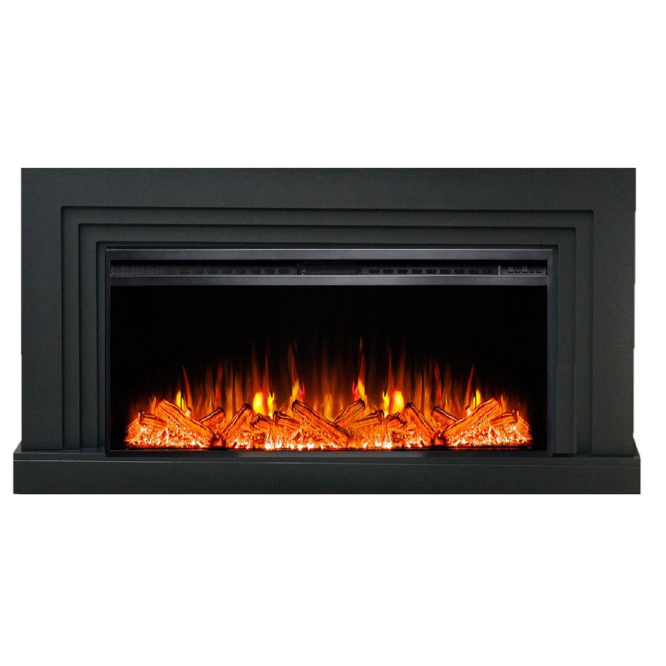 Электрокамин ELEKAM Delta с очагом Pulsar 60 графит с черным