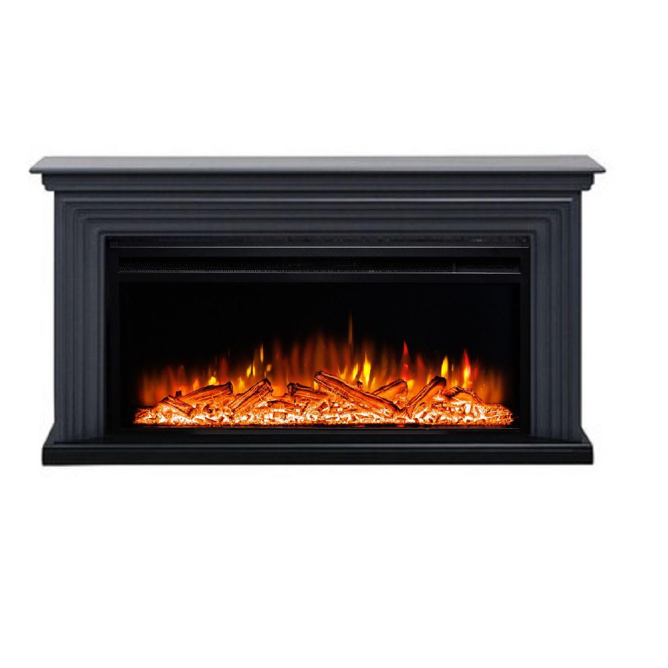 Электрокамин ELEKAM Midl с очагом Pulsar 38 графит серый с черным