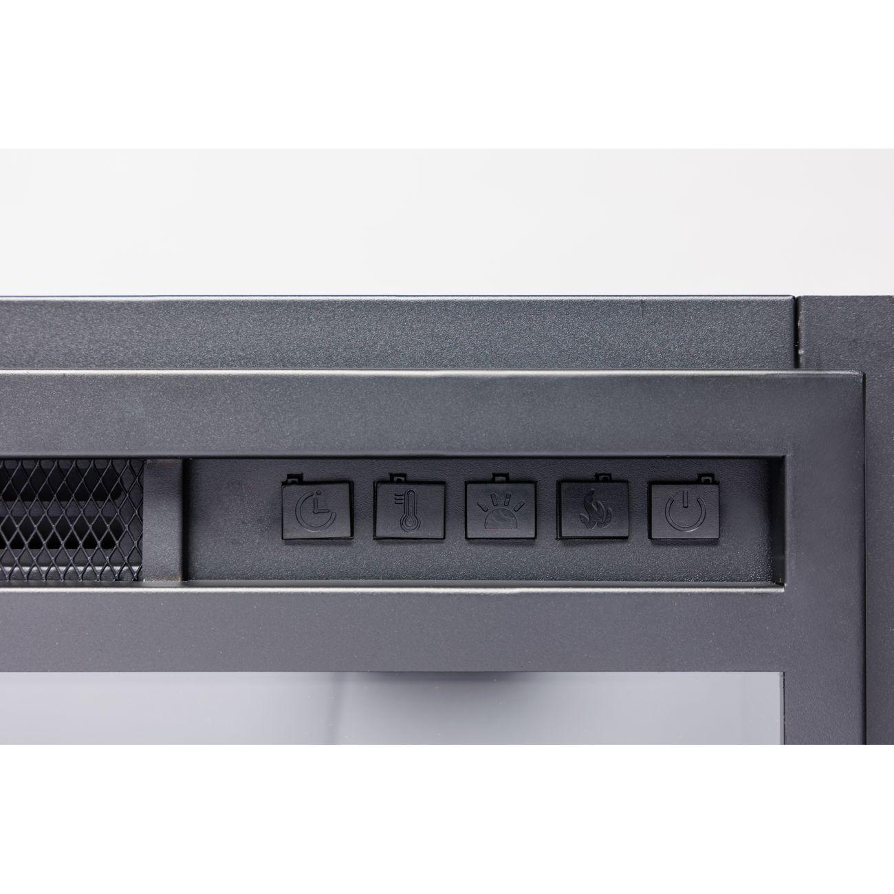 Электрокамин ELEKAM Midl с очагом Pulsar 38 графит серый с черным