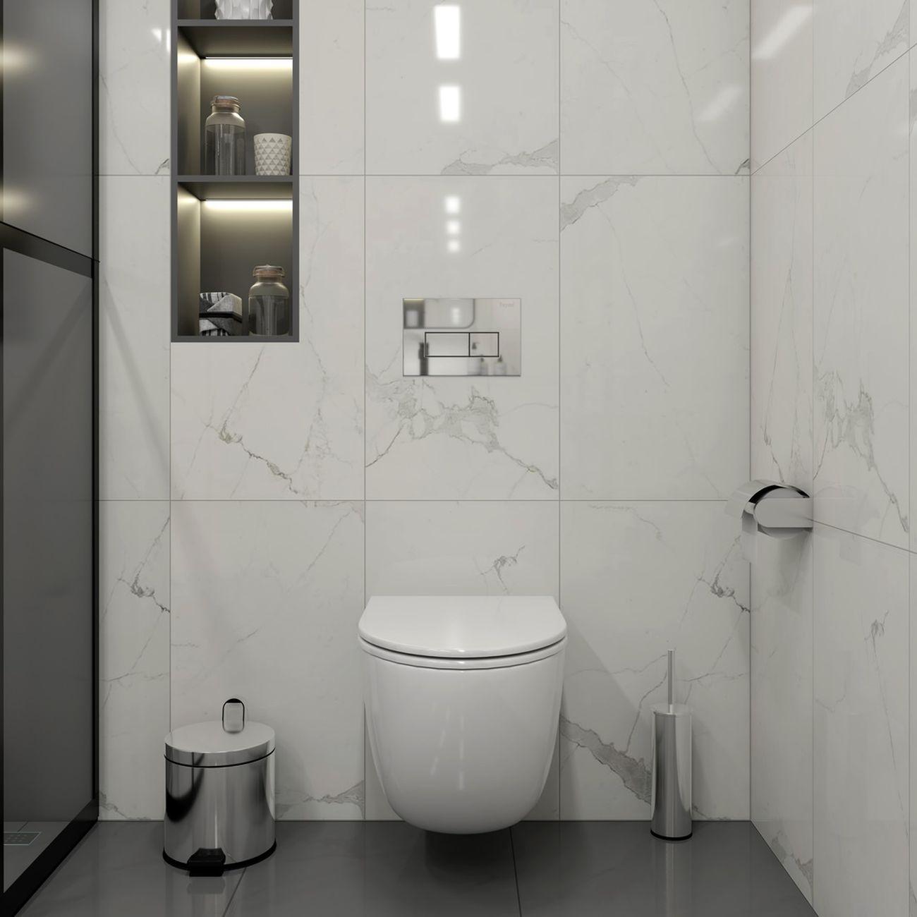 Комплекты для монтажа унитаза Teymi Lina S кнопка хром F16601