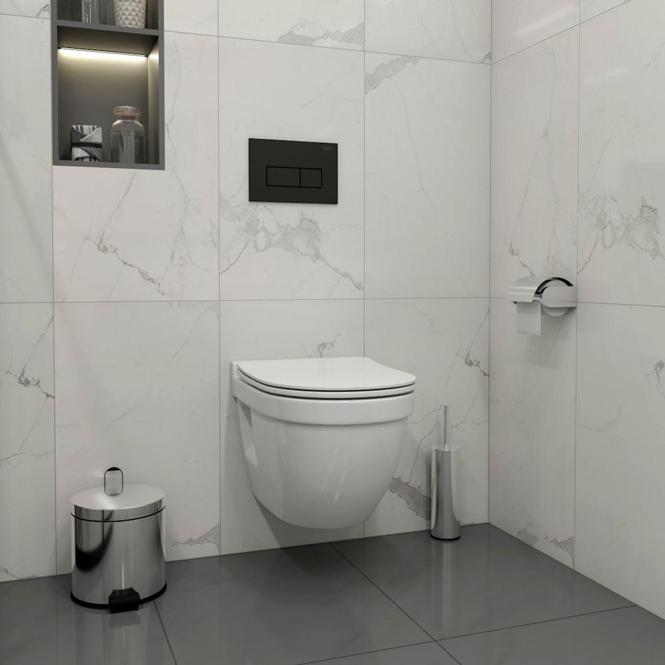 Комплекты для монтажа унитаза Teymi Vitra Pro кнопка черная F16698