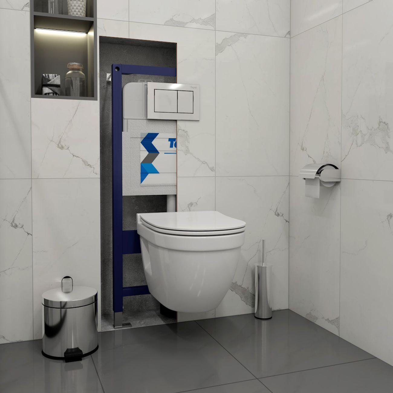 Комплекты для монтажа унитаза Teymi Vitra Pro кнопка хром F16701