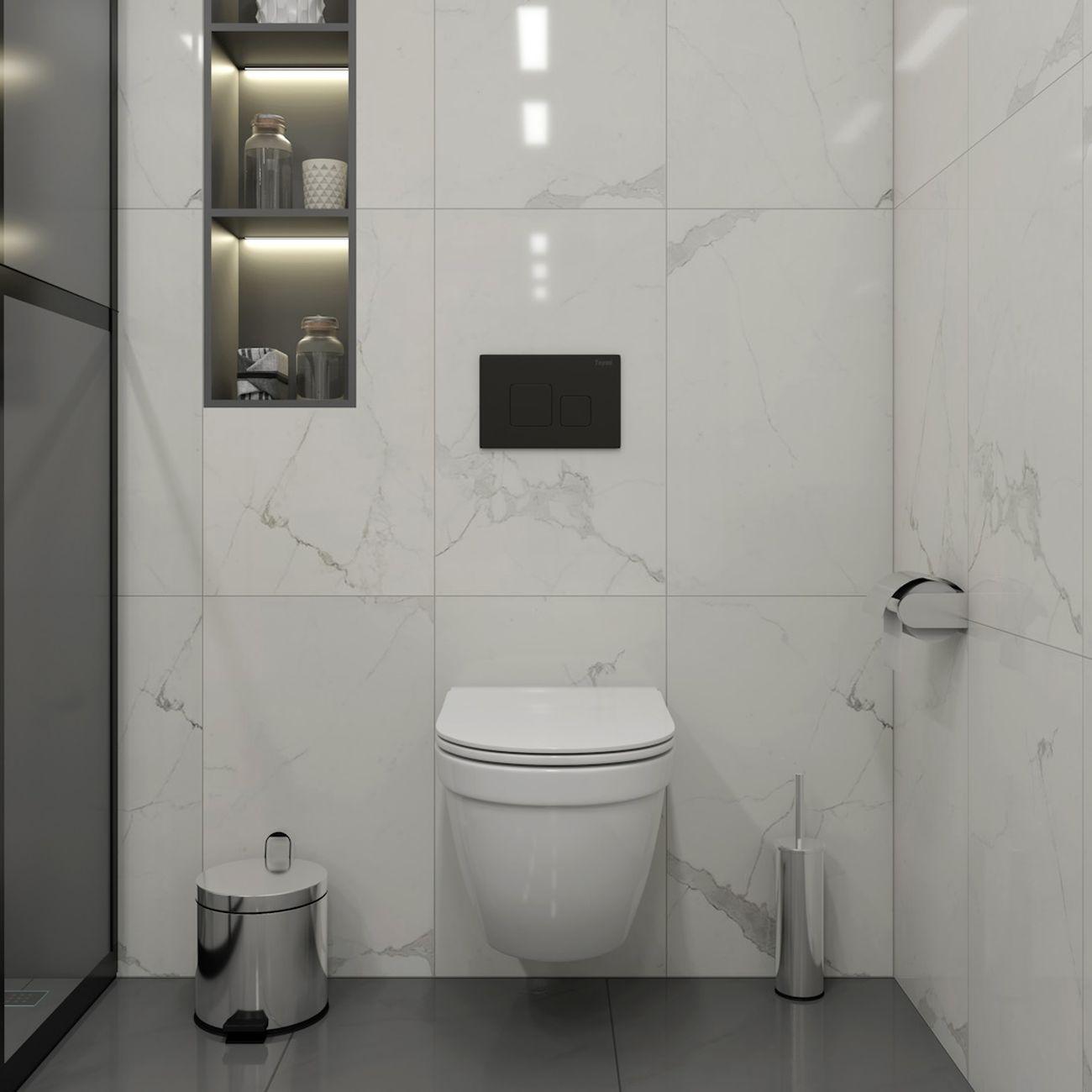 Комплекты для монтажа унитаза Teymi Vitra Pro кнопка черная F16704