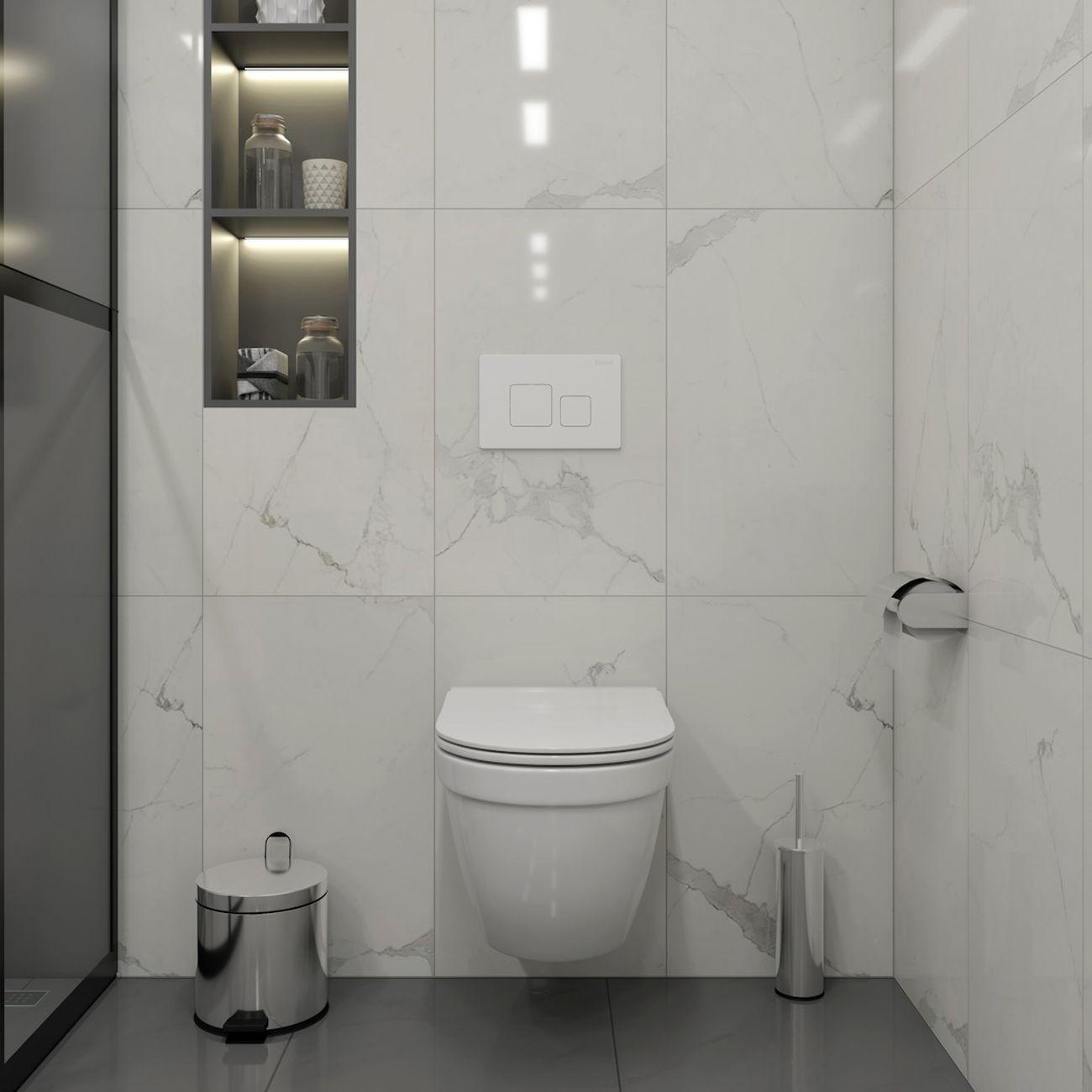 Комплекты для монтажа унитаза Teymi Vitra Pro кнопка белая F16708