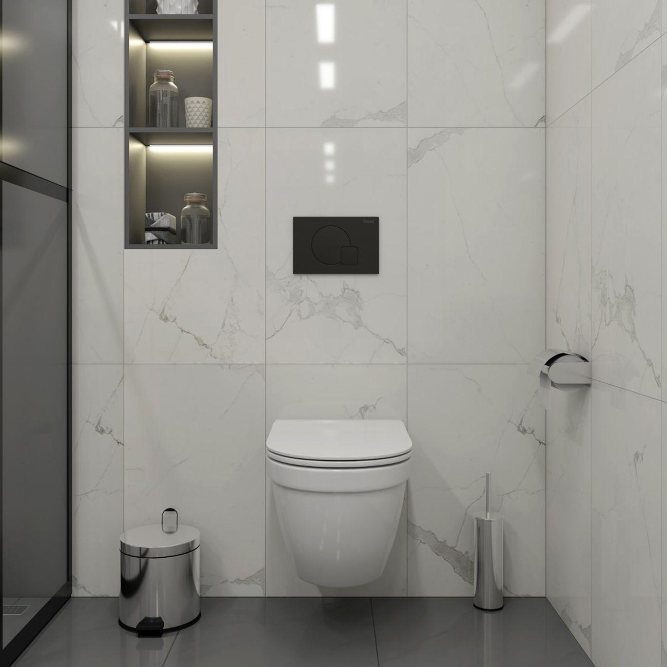 Комплекты для монтажа унитаза Teymi Vitra Pro кнопка черная F16710