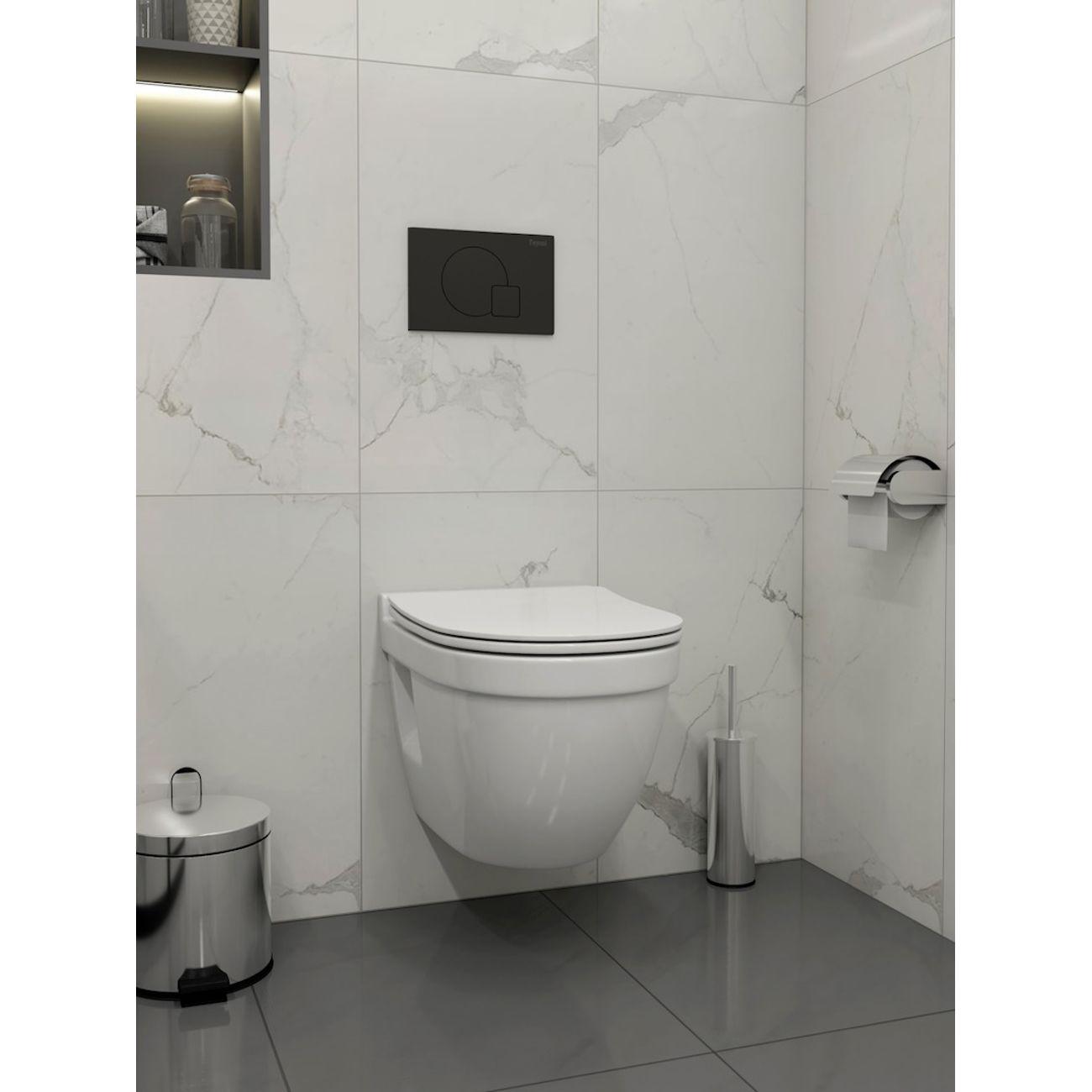 Комплекты для монтажа унитаза Teymi Vitra Pro кнопка белая F16711