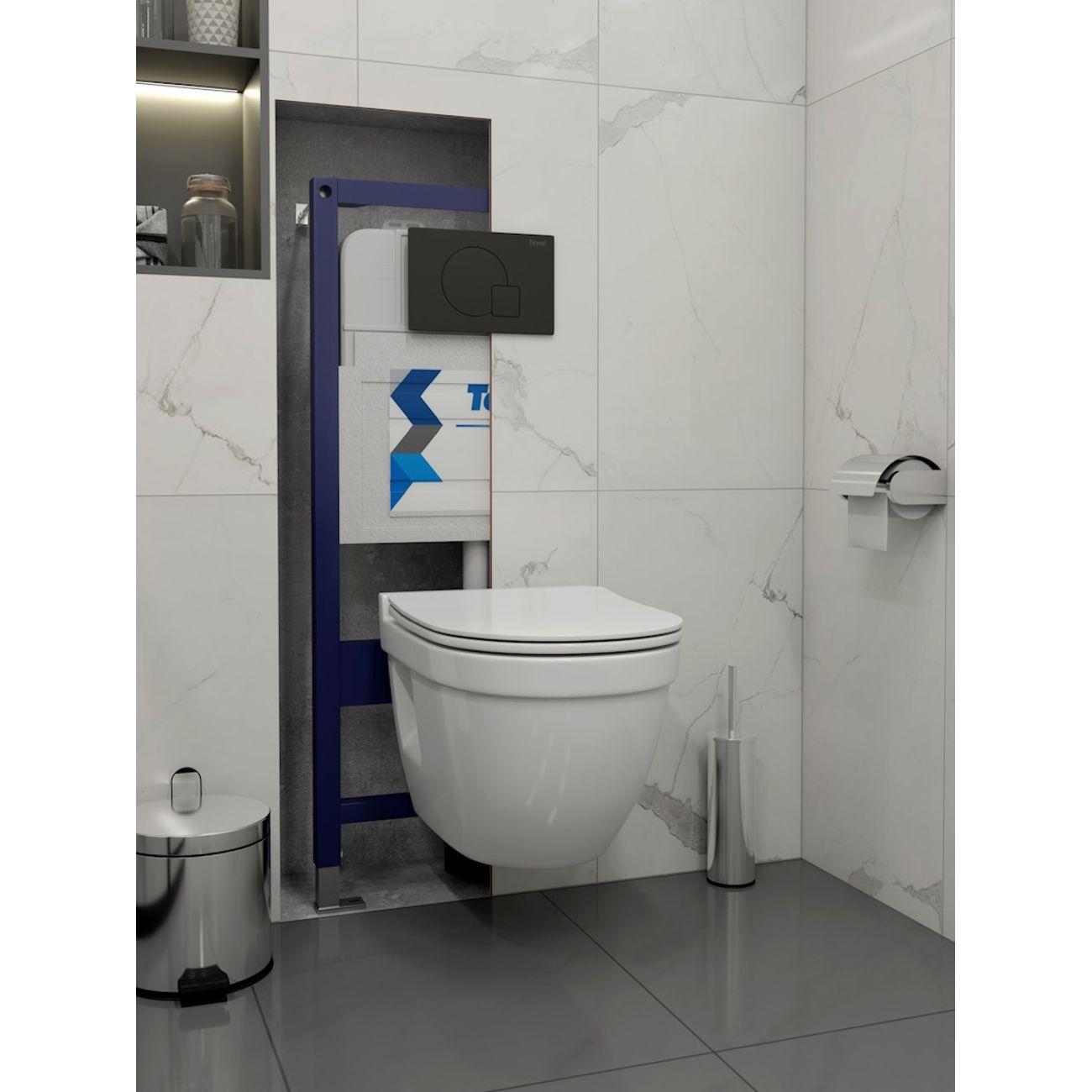 Комплекты для монтажа унитаза Teymi Vitra Pro кнопка белая F16711