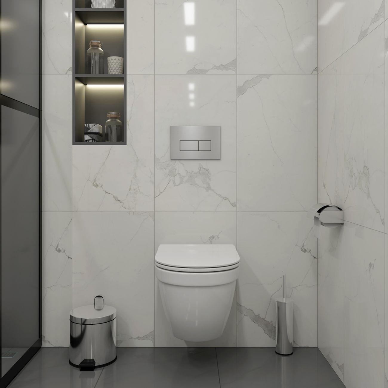 Комплекты для монтажа унитаза Teymi Vitra Pro кнопка нержавеющая сталь F16712