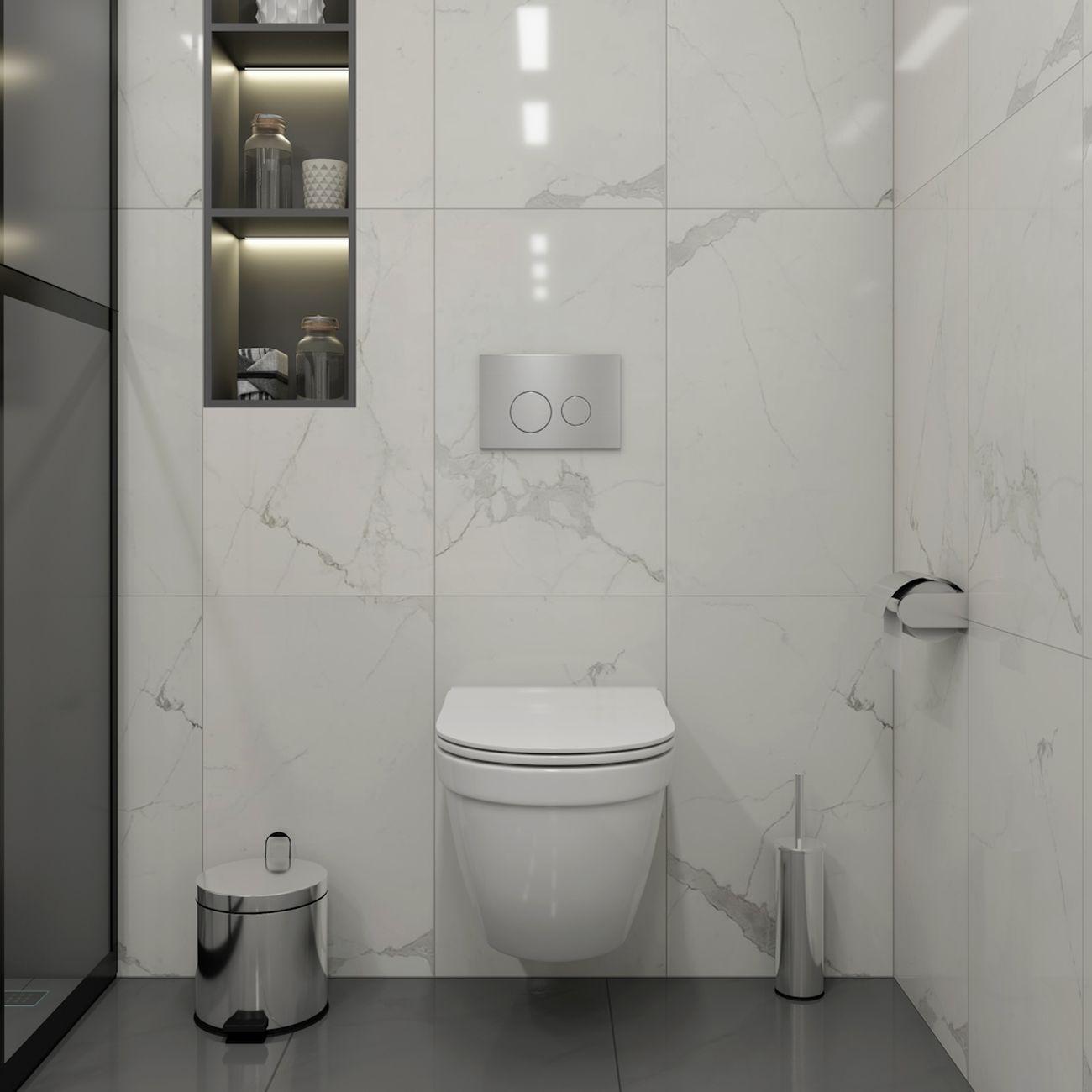 Комплекты для монтажа унитаза Teymi Vitra Pro кнопка нержавеющая сталь F16715