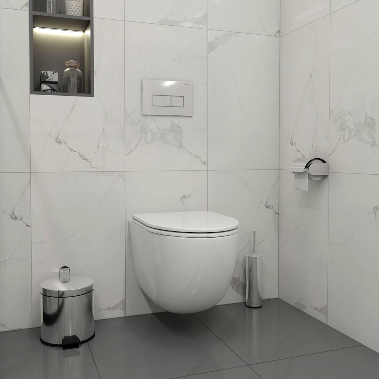 Комплекты для монтажа унитаза Teymi Lina Vortex кнопка хром F16721