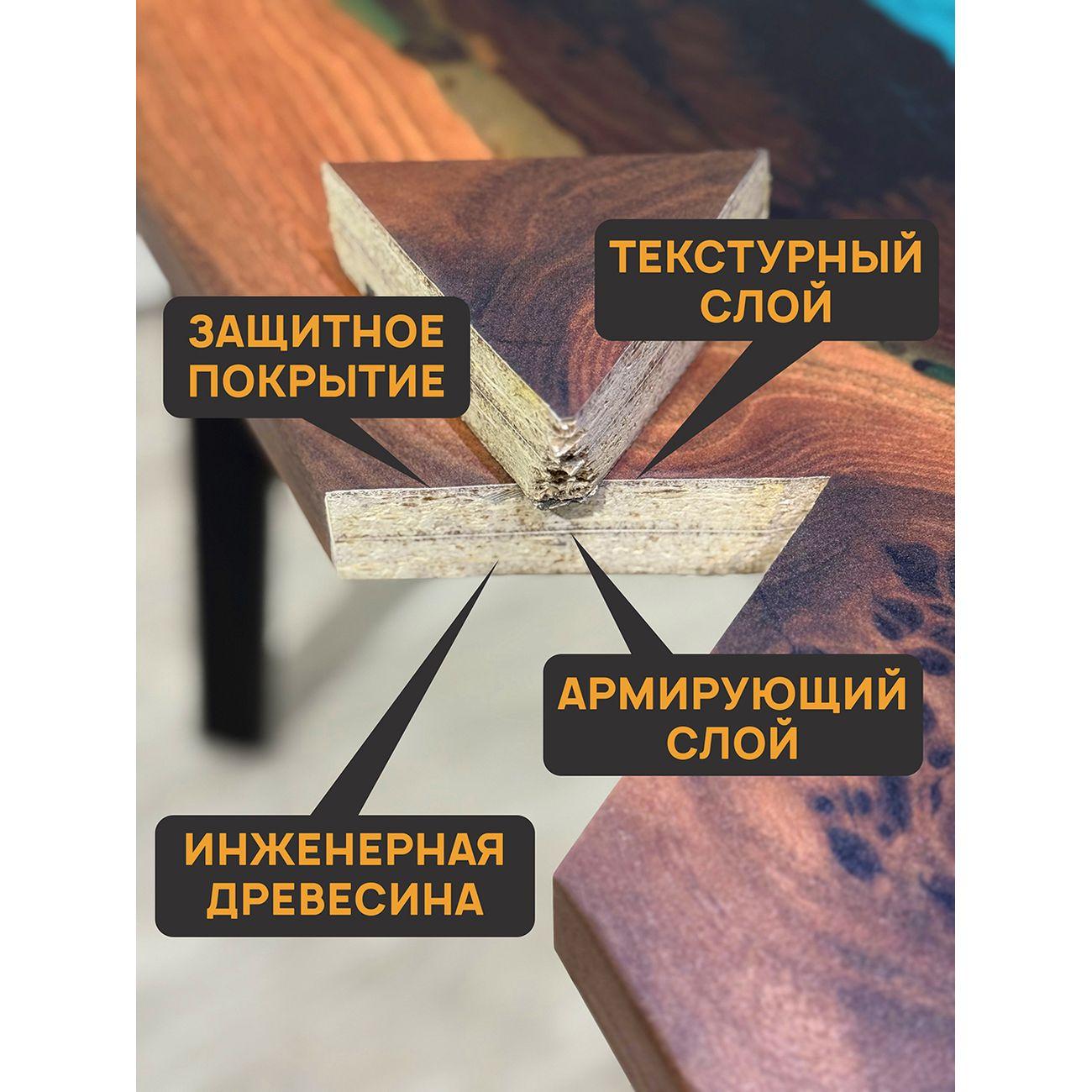 Стол компьютерный THETABLE.RU с вырезом 160х70см 3.26/2.1