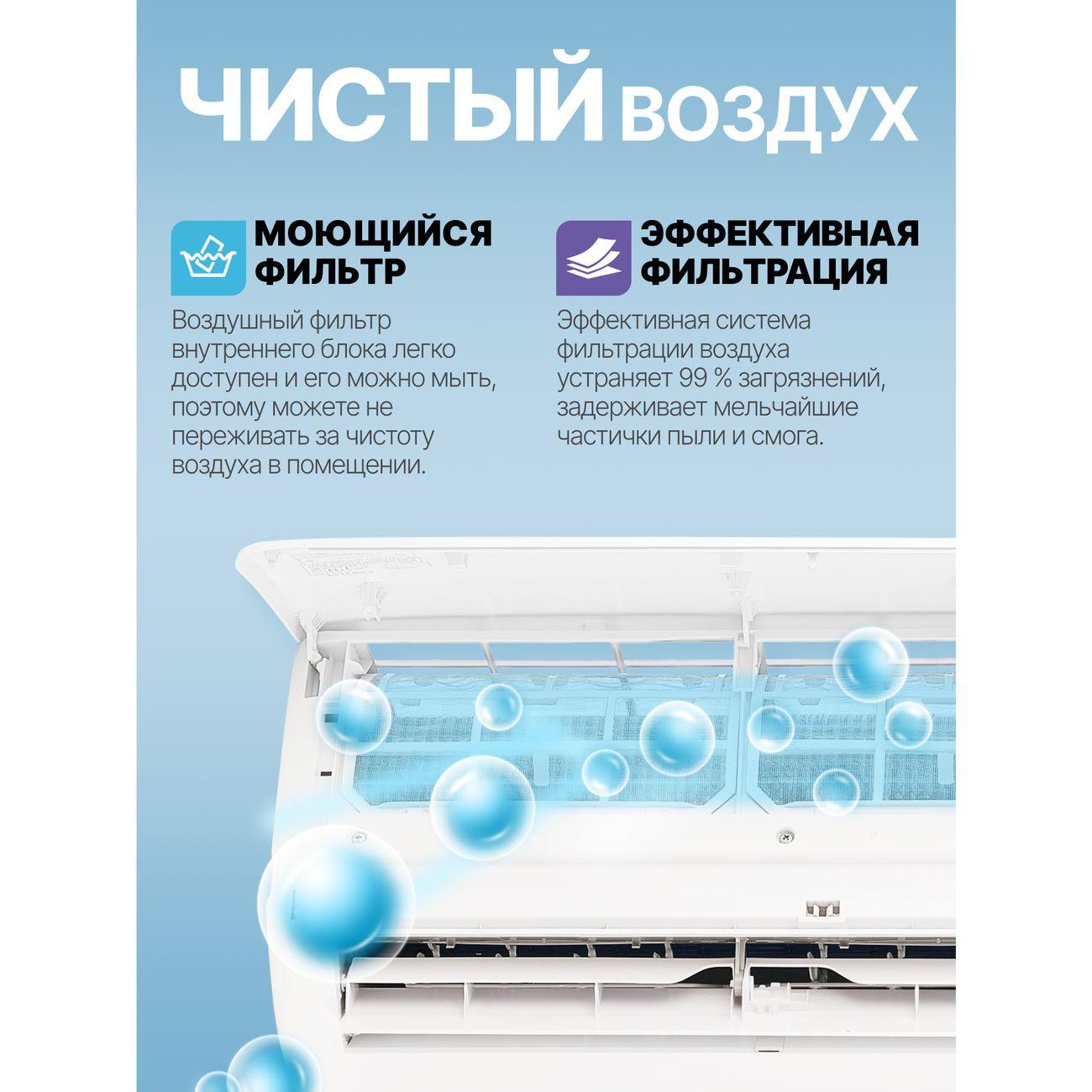 Умная сплит-система (инверторная) Centek CT-65FDC09 Wi-Fi