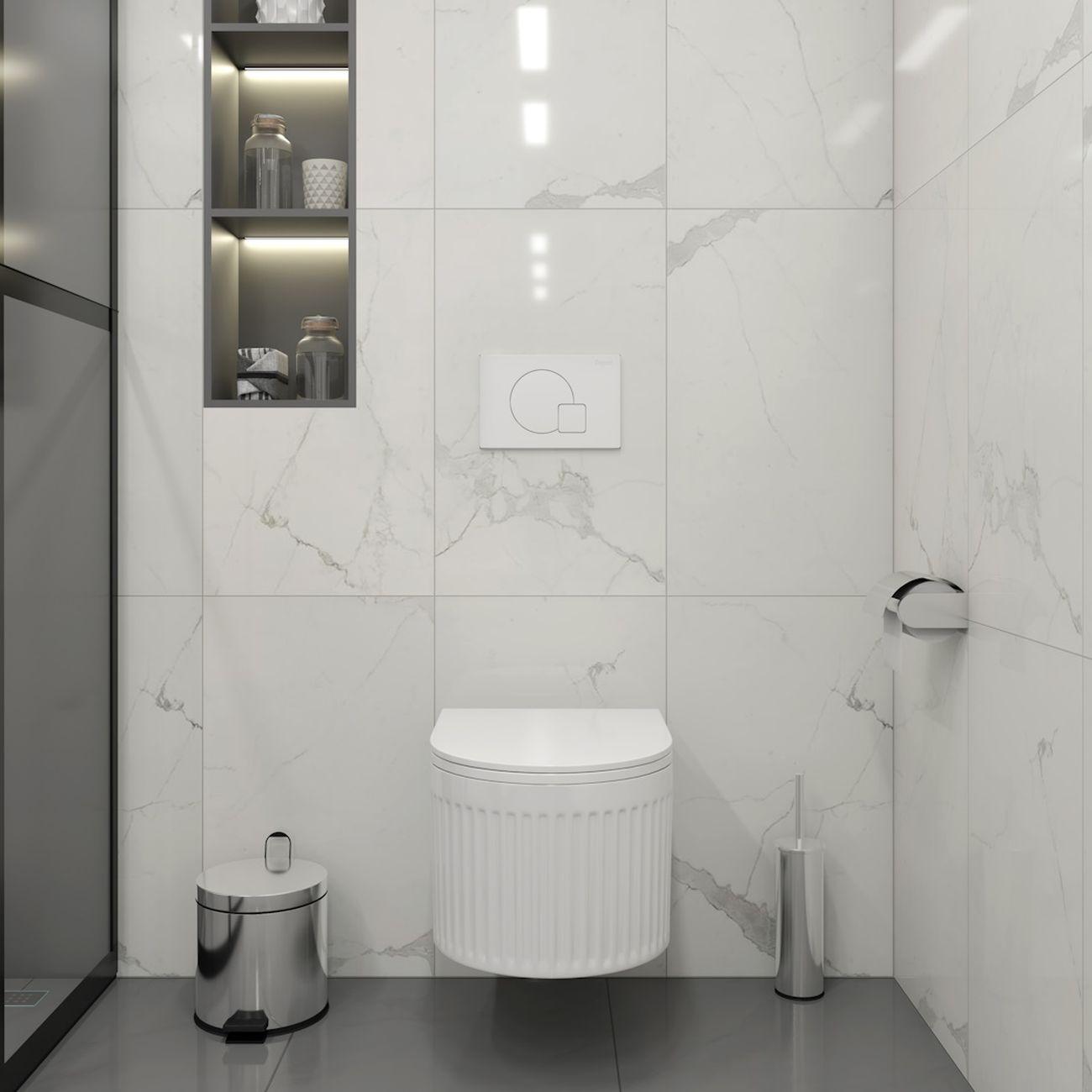 Комплекты для монтажа унитаза Teymi Martta Vortex кнопка белая F16862